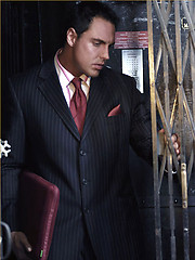 Horny hunk Marcello passes the time in a broken elevator by wanking his cock fast by With Marcello image #7