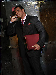 Horny hunk Marcello passes the time in a broken elevator by wanking his cock fast by With Marcello image #7