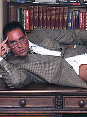 Marcello interviews a new male assistant on the phone then wanks hard by With Marcello image #8