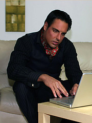 Marcello trying out his new butt plug and wearing pantyhose by With Marcello image #5