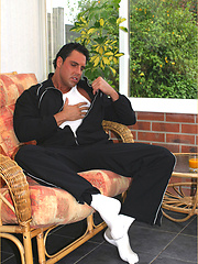 During an afternoon nap, Marcello has a wet dream and has to grab his hard dick and play by With Marcello image #6