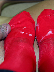Marcello just loves the feel of a mans sheer socks on his wet tongue by With Marcello image #7