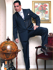 Marcello looks amazing in his suit and even better when he masturbates by With Marcello image #4