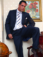 Marcello looks amazing in his suit and even better when he masturbates by With Marcello image #4