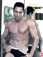 Marcello is wearing Calvin Kleins and masturbating by With Marcello image #6
