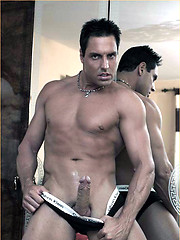 Marcello is wearing Calvin Kleins and masturbating by With Marcello image #6