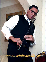 Marcello is dressed as a real gentleman and he loves to wank that big dick of his by With Marcello image #6