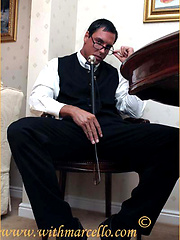 Marcello is dressed as a real gentleman and he loves to wank that big dick of his by With Marcello image #6
