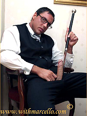 Marcello is dressed as a real gentleman and he loves to wank that big dick of his by With Marcello image #6