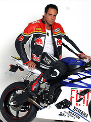 Marcello looking sexy in his biker leathers by With Marcello image #5