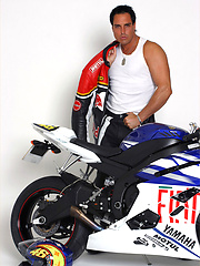 Marcello looking sexy in his biker leathers by With Marcello image #5