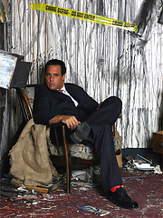 Marcello wearing red sheer socks and masturbating by With Marcello image #7