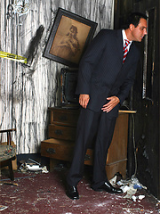 Marcello wearing red sheer socks and masturbating by With Marcello image #7