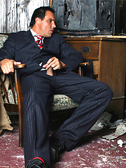 Marcello wearing red sheer socks and masturbating by With Marcello image #7