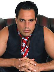 Hunky Marcello spreads his legs open and plays with his big cock by With Marcello image #8