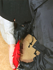 Hunk tied to a chair and tickled until he plays with his cock by With Marcello image #4