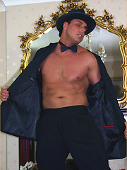 Marcello performs a sexy striptease with a messy cumshot payoff by With Marcello image #7
