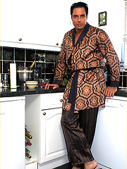 Hunky Marcello makes his own cream with his morning coffee by With Marcello image #5