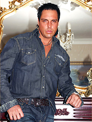 Marcello the stud strips out of his denim outfit and wanks his cock by With Marcello image #6