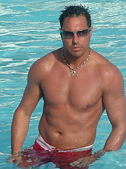 Gorgeous hunk Marcello masturbates after a long swim by With Marcello image #7