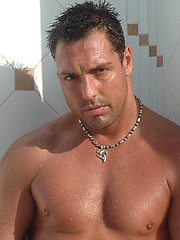 Gorgeous hunk Marcello masturbates after a long swim by With Marcello image #7