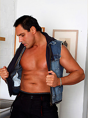 Marcello the stud gets horny in the kitchen and masturbates by With Marcello image #6