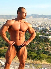Dimitris Anastasakis, very hot muscle hunk outdoors by Muscle Gallery image #8