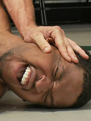 An undefeated bad ass takes on a muscle stud with NYC street skills and a big, black dick. Who will win and who will get his ass fucked mercilessly? by Naked Kombat image #7