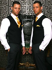A pair of worthy boners stuck in one gay throat by Men at Play image #5