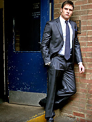 Check out the tension rising in his gay pants by Men at Play image #4