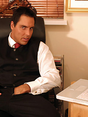 Marcello is studying at home and then has a sneaky wank by With Marcello image #6