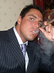 Marcello the stud is smoking cigars and smoking hot by With Marcello image #6