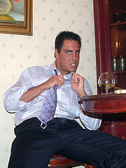 Marcello the stud is smoking cigars and smoking hot by With Marcello image #6