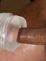 Marcello takes off his shoes and then wanks his cock into a fleshlight by With Marcello image #6
