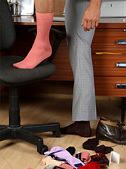 Marcello just loves to wear his sexy socks and play with his dick by With Marcello image #7