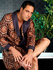 Marcello just loves to masturbate before his morning bath by With Marcello image #6