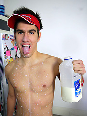Milky Boy Robbie Price gives himself a Cum Facial by Bentley Race image #8
