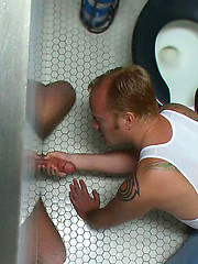 Cameron Adams is bound, beaten, humiliated and fucked in a public restroom. by Bound in Public image #9