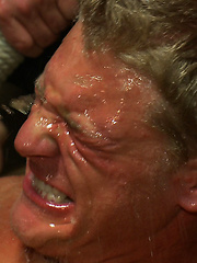 Perfect bodied blond hunk is humiliated in a bar full of strangers as they flog him, make him suck cock and fuck him until he can\\\\\\\'t take any more. by Bound in Public image #10
