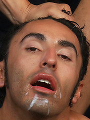 Spencer Reed and a bunch of car mechanics take turns fucking Gianni Lucca in a public auto garage. by Bound in Public image #14