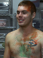 Straight stud Hayden Russo gets humiliated in a paint shop and the Gay Mafia violates his precious hole. by Bound in Public image #9