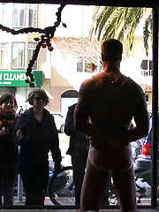 Nordic hunk humiliated and bukkake in a flower shop. by Bound in Public image #10