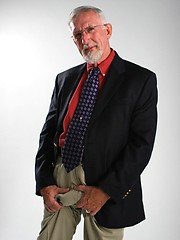 Old man Jon Moore jerking off his dick by Hot Older Male image #6