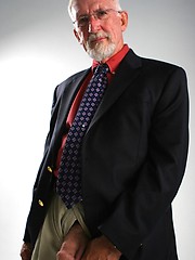 Old man Jon Moore jerking off his dick by Hot Older Male image #6