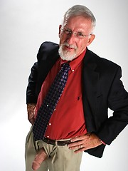 Old man Jon Moore jerking off his dick by Hot Older Male image #6
