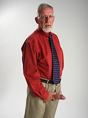 Old man Jon Moore jerking off his dick by Hot Older Male image #6