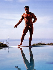 Muscle brunette man posing naked by Colt Studio image #5
