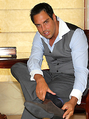 It doesnt take long for Marcello to pull his big dick out and have some fun by With Marcello image #6