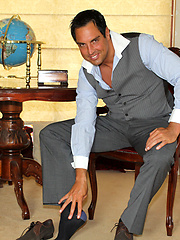 It doesnt take long for Marcello to pull his big dick out and have some fun by With Marcello image #6