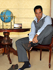 It doesnt take long for Marcello to pull his big dick out and have some fun by With Marcello image #6